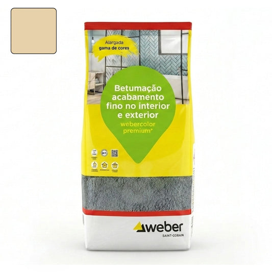Betume para Juntas Webercolor Premium + Classic Bege 5kg