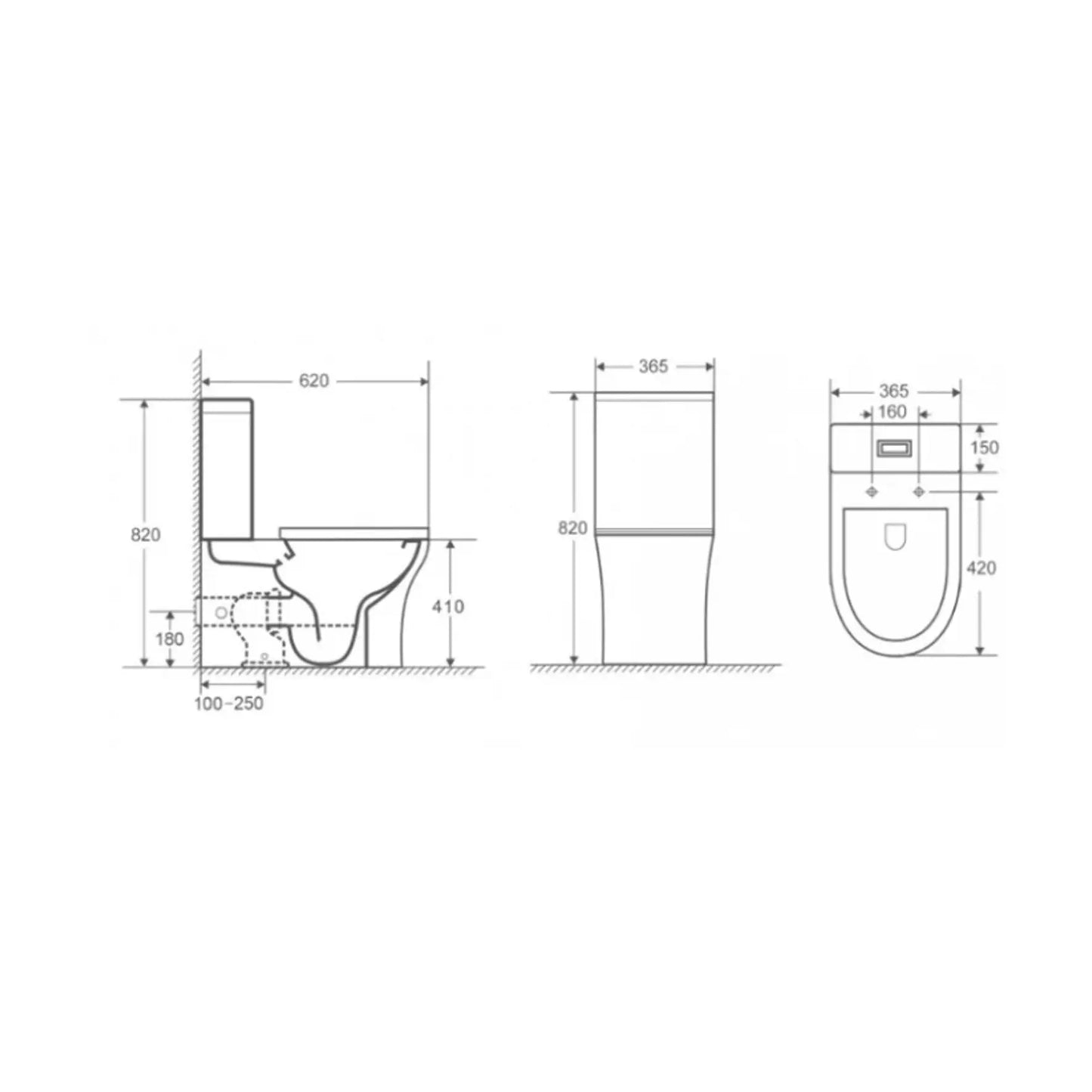 Pack sanita PARIS compacto btw branco | 016961 MACOLUSA