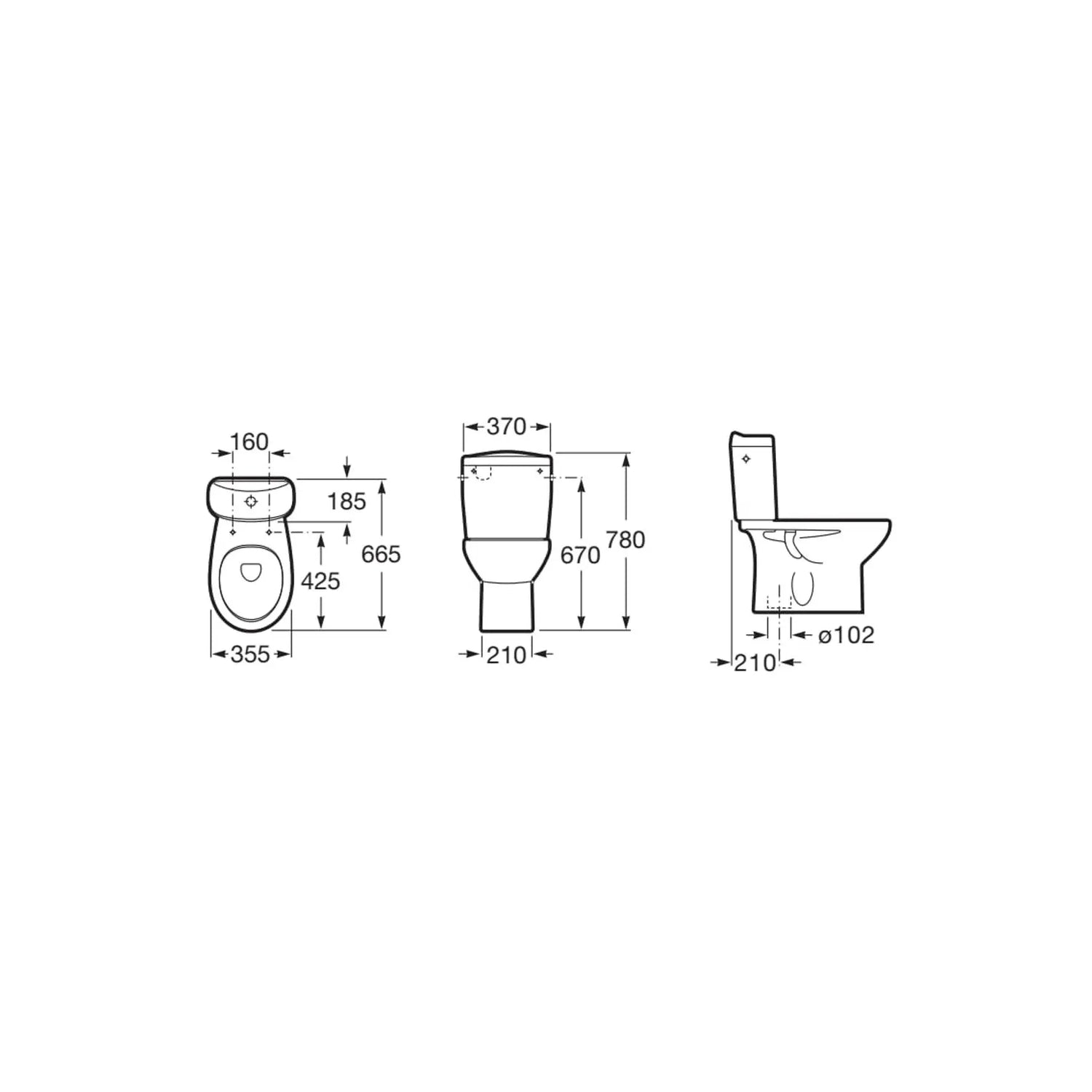 Pack sanita VICTORIA branco | A349394000 | Roca ROCA