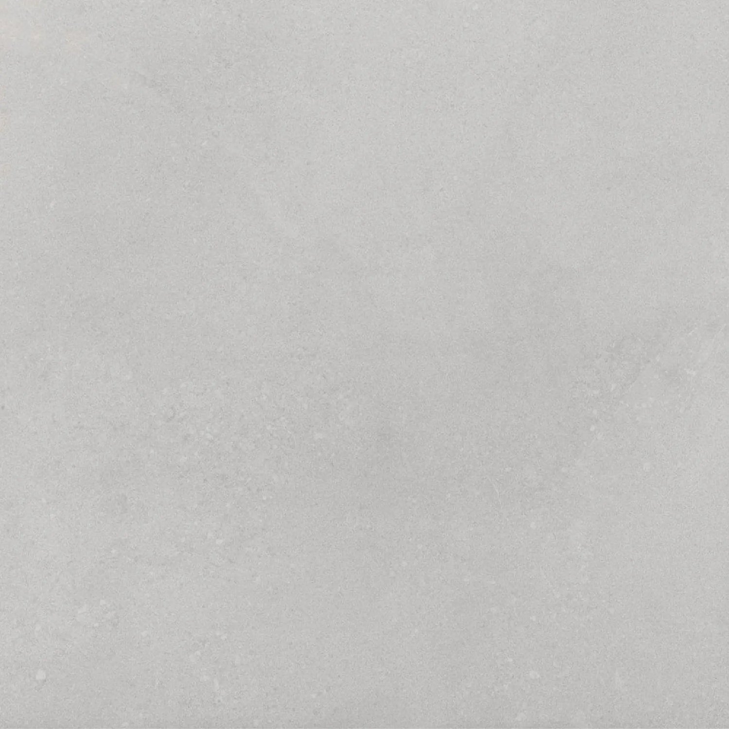 Ladrilho de pavimento cerâmico quadrado Cosy Grey com textura de efeito cimento em tom de cinza claro.