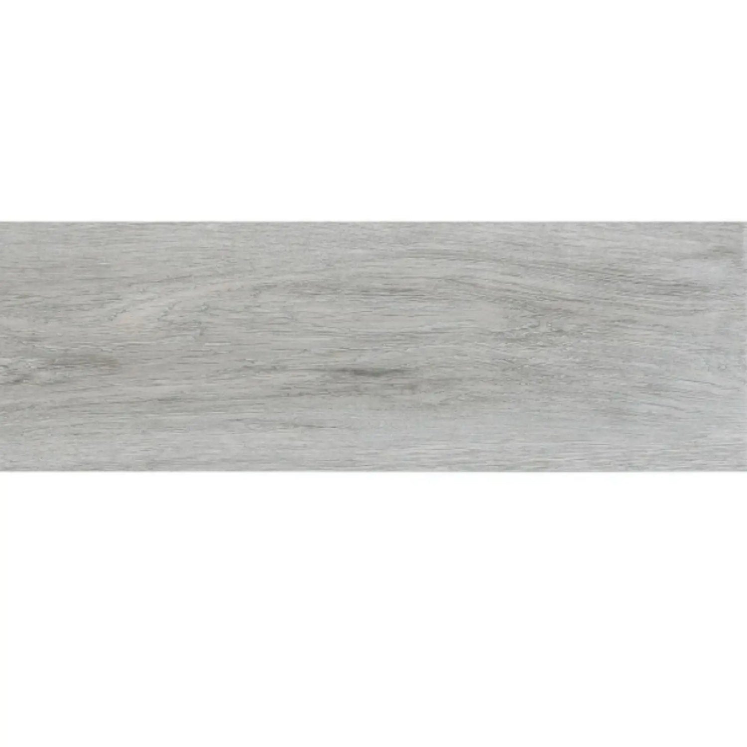 alt='Peça de pavimento cerâmico retangular Forest Argent Gris com acabamento a imitar madeira em tons de cinza.'