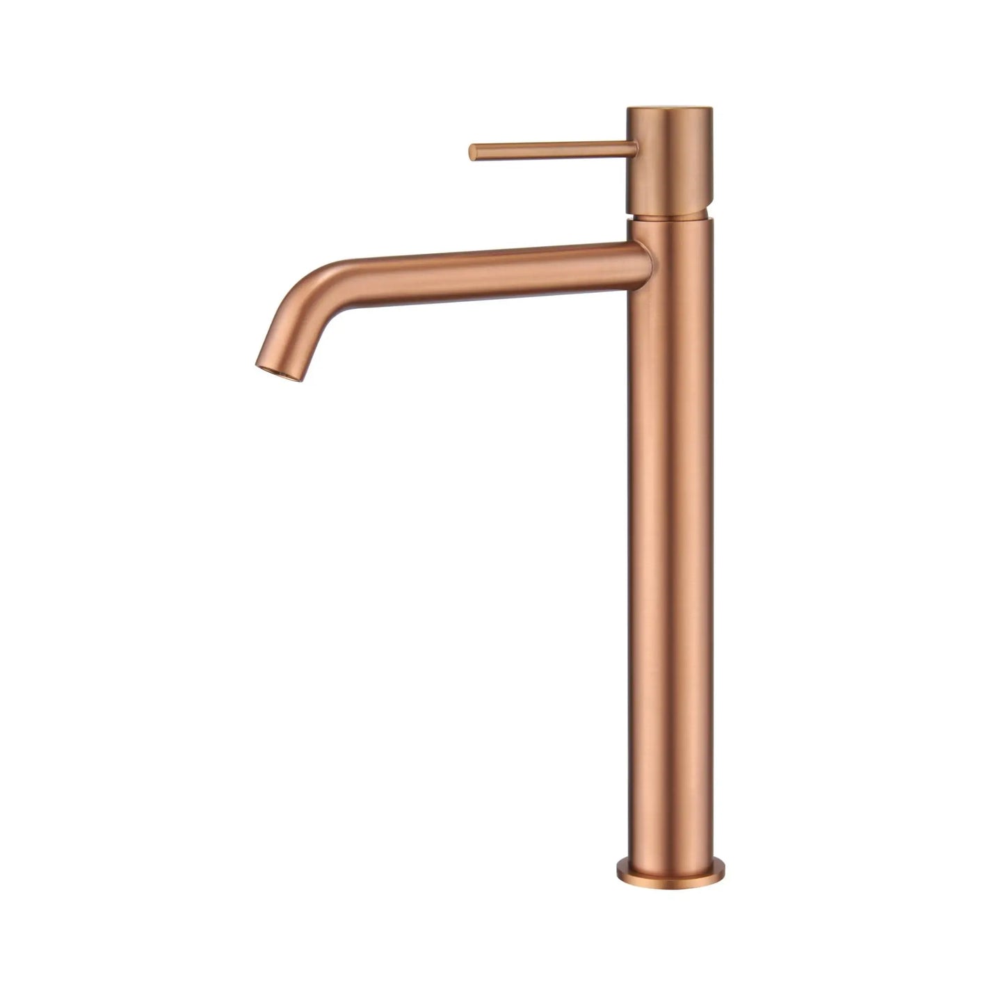 Torneira de lavatório monocomando Monza alta Ouro Rosa Mate (Rose Gold) em fundo branco