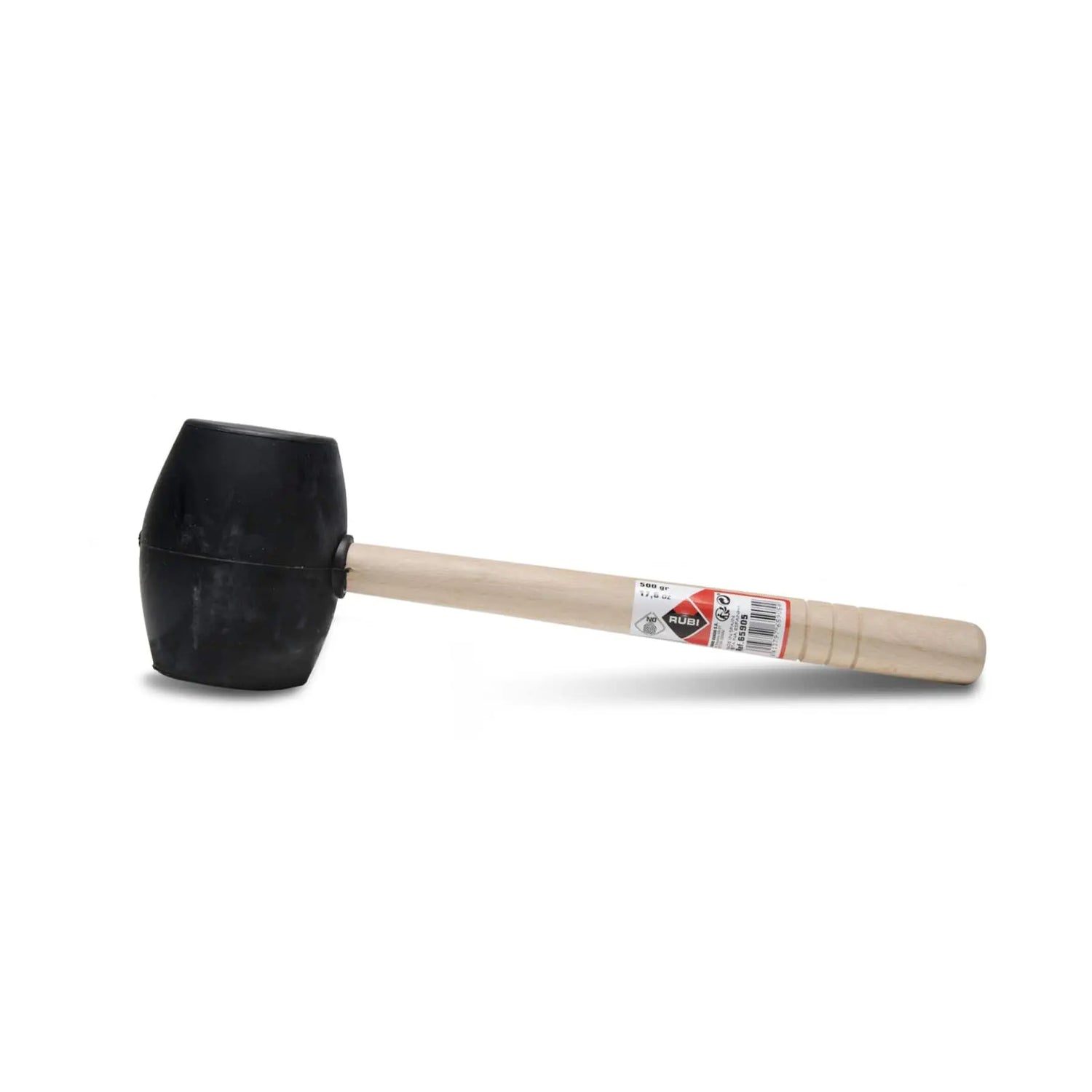 Maço de Borracha Preto de 500 gr da Rubi.